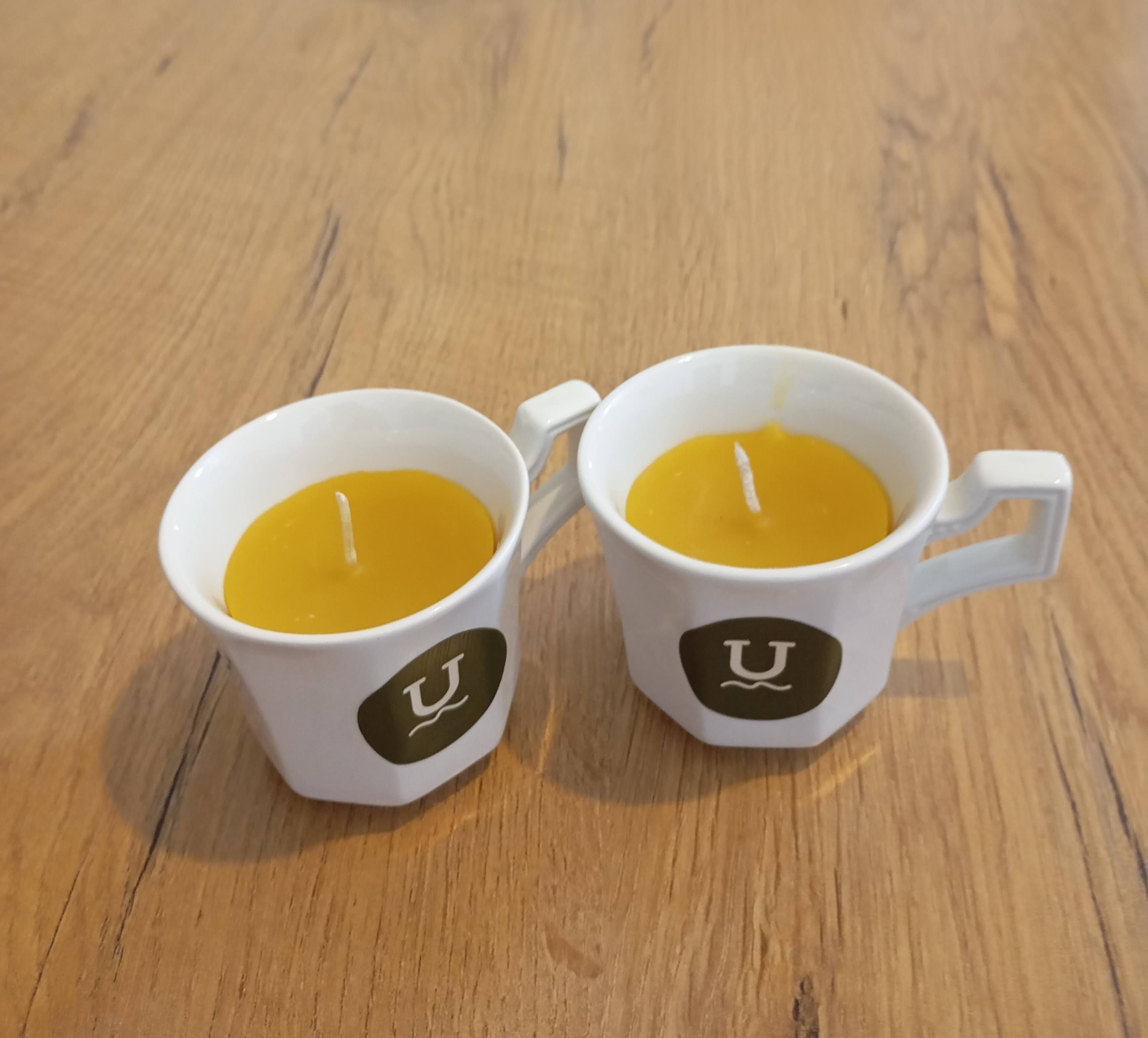 Beeswax Teacup Candles